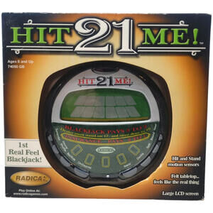 Hit Me 21 Radica Blackjack Handheld Electronic Game Felt Tabletop Vegas  NEW